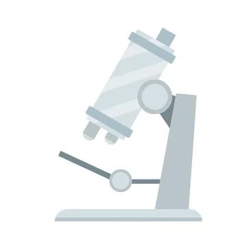 Microscope. Scientific equipment of laboratory. Study of microcosm 스톡 일러스트