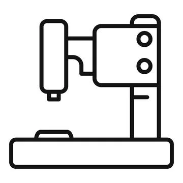 Microscope scientific lab icon outline vector. Health chemical Stock Illustration