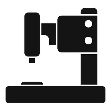 Microscope scientific lab icon simple vector. Health chemical Stock Illustration