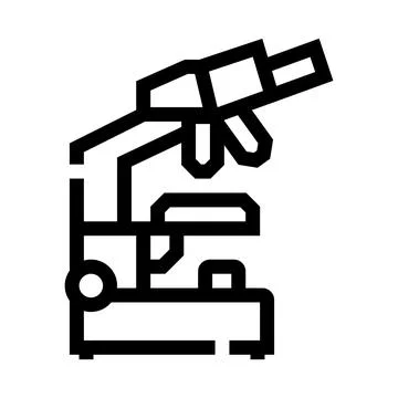 Microscope for scientific research and laboratory analysis Stock Illustration