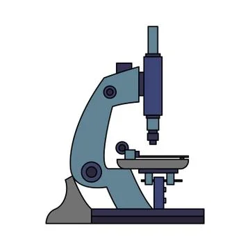 Microscope scientific tool Ilustração Stock