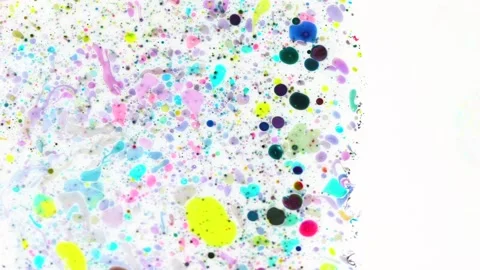 Microscope scientific view simulation with ink recreation of cells and blood Video stock 170120951