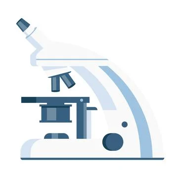 Microscope semi flat color vector object Illustrazione stock