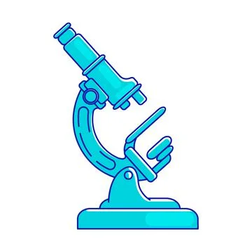 Microscope semi flat color vector element Stock Illustration