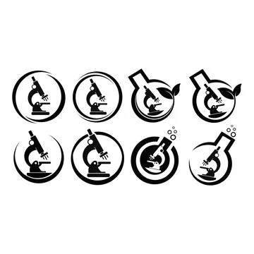 Microscope simple icon Stock Illustration