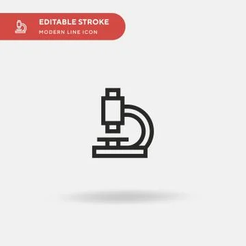 Microscope Simple vector icon. Illustration symbol design template for web mo イラスト素材