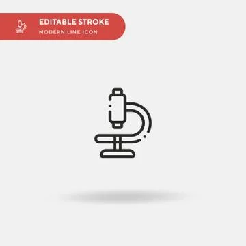 Microscope Simple vector icon. Illustration symbol design template for web mo イラスト素材