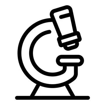 Microscope standing on table in laboratory setting for scientific research Stock Illustration