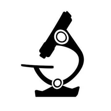 Microscope symbol icon. Illustrazione stock