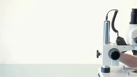 Microscope technician Stock Footage 11422645