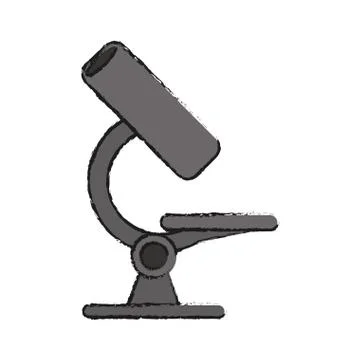 Microscope tool icon Illustrazione stock