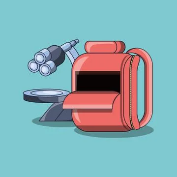 Microscope tool icon Ilustração Stock