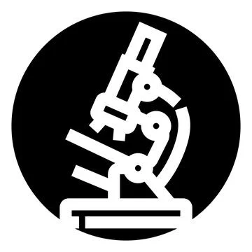 Microscope tool icon for scientific research and analysis イラスト素材