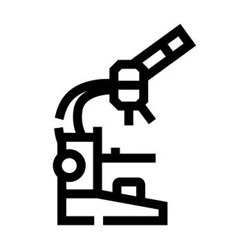 Microscope tool for scientific research and discovery Stock Illustration