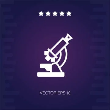 Microscope vector icon Stock Illustration