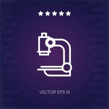 Microscope vector icon Stock Illustration