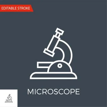 Microscope Vector Icon Illustrazione stock
