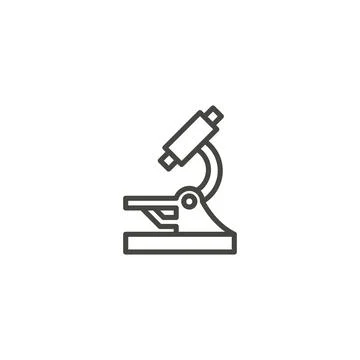 Microscope. Vector icon template Illustrazione stock