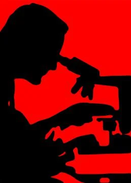 Microscope vector illustration isolated on background Stock Illustration