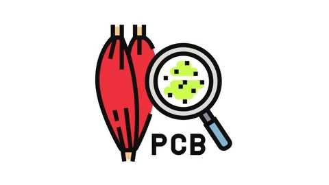 Microscope view pcb particles human tissue Stock Footage 326114887