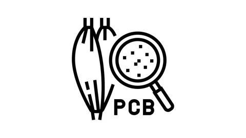 Microscope view pcb particles human tissue line icon animation Stock Footage 326122025