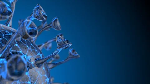 Microscope virus cell. Pandemic bacteria pathogen medical health risk. Stock Footage 127180485