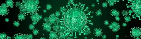 Microscope virus cell. Pandemic bacteria pathogen medical health risk. Stock Footage 129043574
