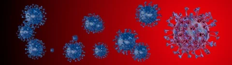 Microscope virus cell. Pandemic bacteria pathogen medical health risk. Stock Footage 129149307