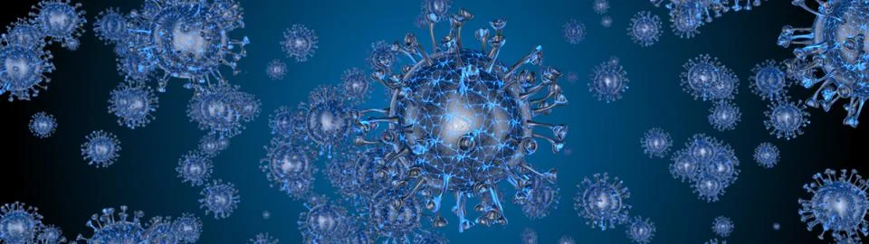 Microscope virus cell. Pandemic bacteria pathogen. Stock Illustration