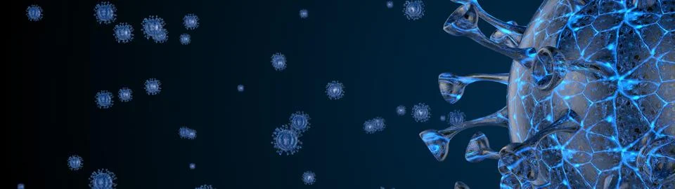 Microscope virus cell. Pandemic bacteria pathogen. Stock Illustration