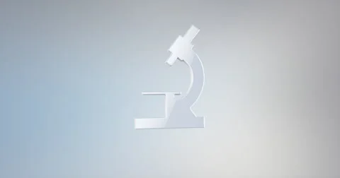 Microscope White 3d Icon Stock Footage 67985748