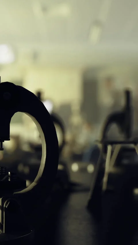 Microscopes in a classroom setting during a science lesson in afternoon light Stock Footage 319570260