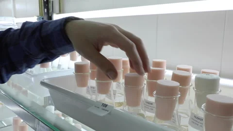 Microscopic algae sample in the lab Stock-Footage 145362484