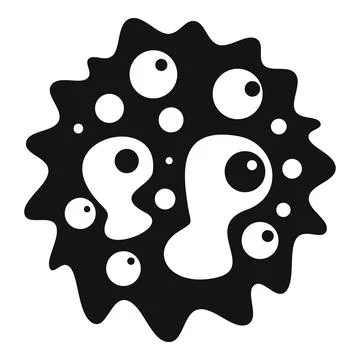 Microscopic amoeba cell microorganism abstract biology concept Stock Illustration