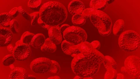 Microscopic Animated Red Blood Cells Stock Footage 71623407