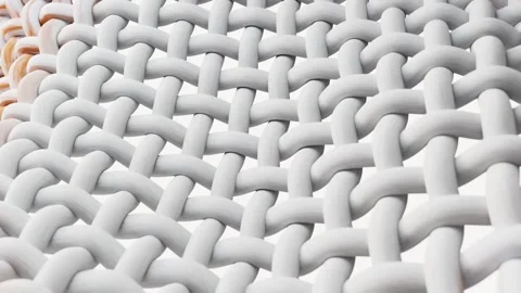 Microscopic animation showing fiber cleaning process of woven fabric turnin.. Stock Footage 332387705