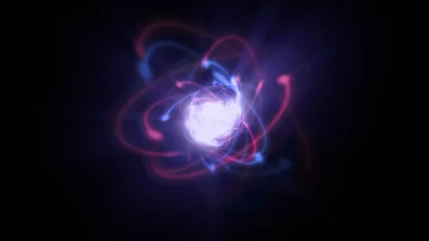 A Microscopic Atomic Particle System Stock-Footage 98664583