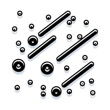 Microscopic bacteria and viruses multiplying and spreading concept Stock Illustration