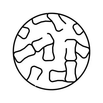 Microscopic bacteria cells multiplying inside a round petri dish Stock Illustration