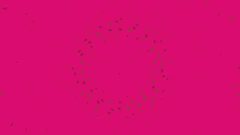 Microscopic bacteria on pink background 库存插图