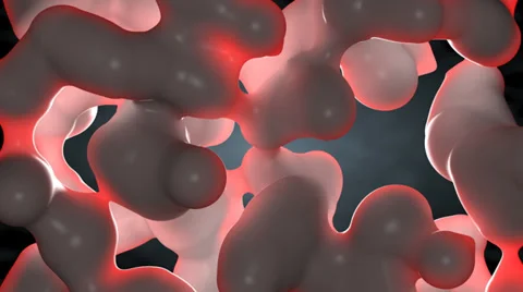 Microscopic Blood Cells Stock Footage 33497491