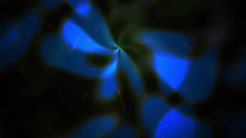 Microscopic blue cells under microscope. Stock Footage 335962651