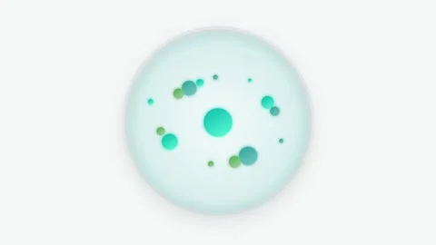 Microscopic Cell Culture Plate Animation with Glowing Teal and Green Coloni.. Stock-Footage 346202432