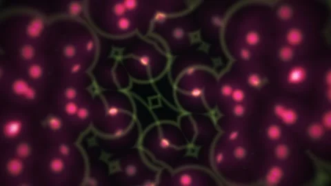 Microscopic Cells Under Fluorescence Light. Stock Footage 334672315