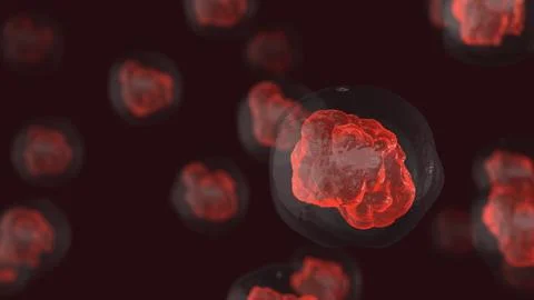 A microscopic closeup of bacteria or virus Stock Illustration