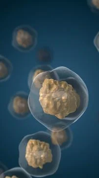 A microscopic closeup of bacteria or virus Stock Illustration