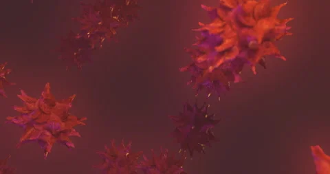 Microscopic Evolution: Mutation of the Common Cold Virus Stock Footage 278120908