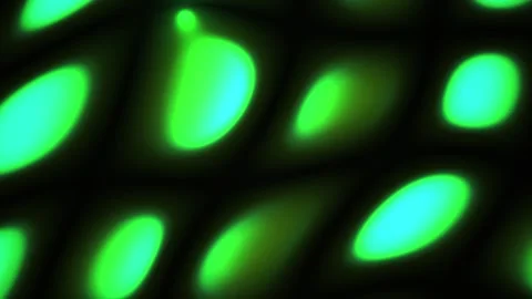 Microscopic green cells on black background. Stock Footage 337479216