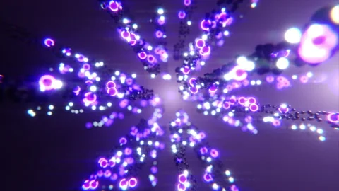 Microscopic Neon Structure 스톡 동영상 194510305