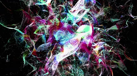 Microscopic particles explode chaotically - Particle FX1022 HD, 4K Stock Footage 65311719